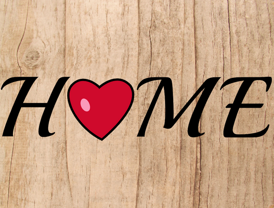 Heart Home sign