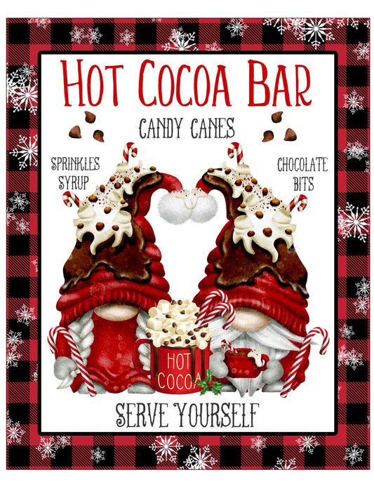 Hot Cocoa Bar 9x7 Sign