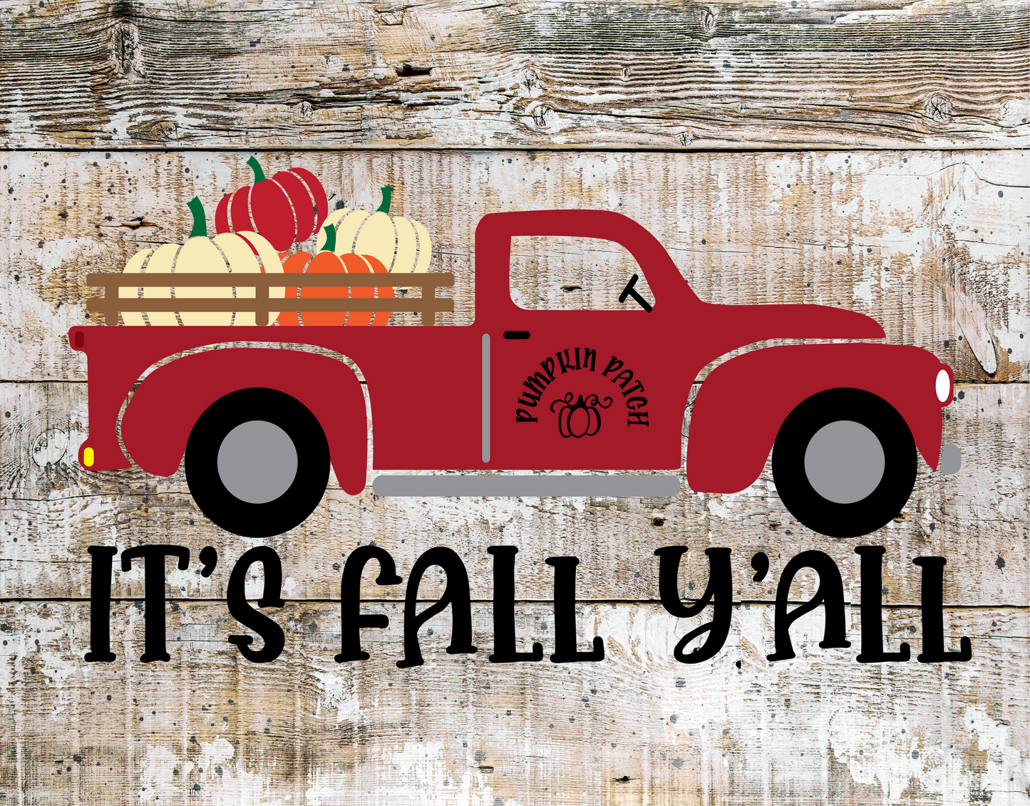 Its Fall Yall Red Truck