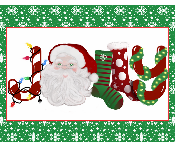 Jolly Santa sign – RCL Signs and More