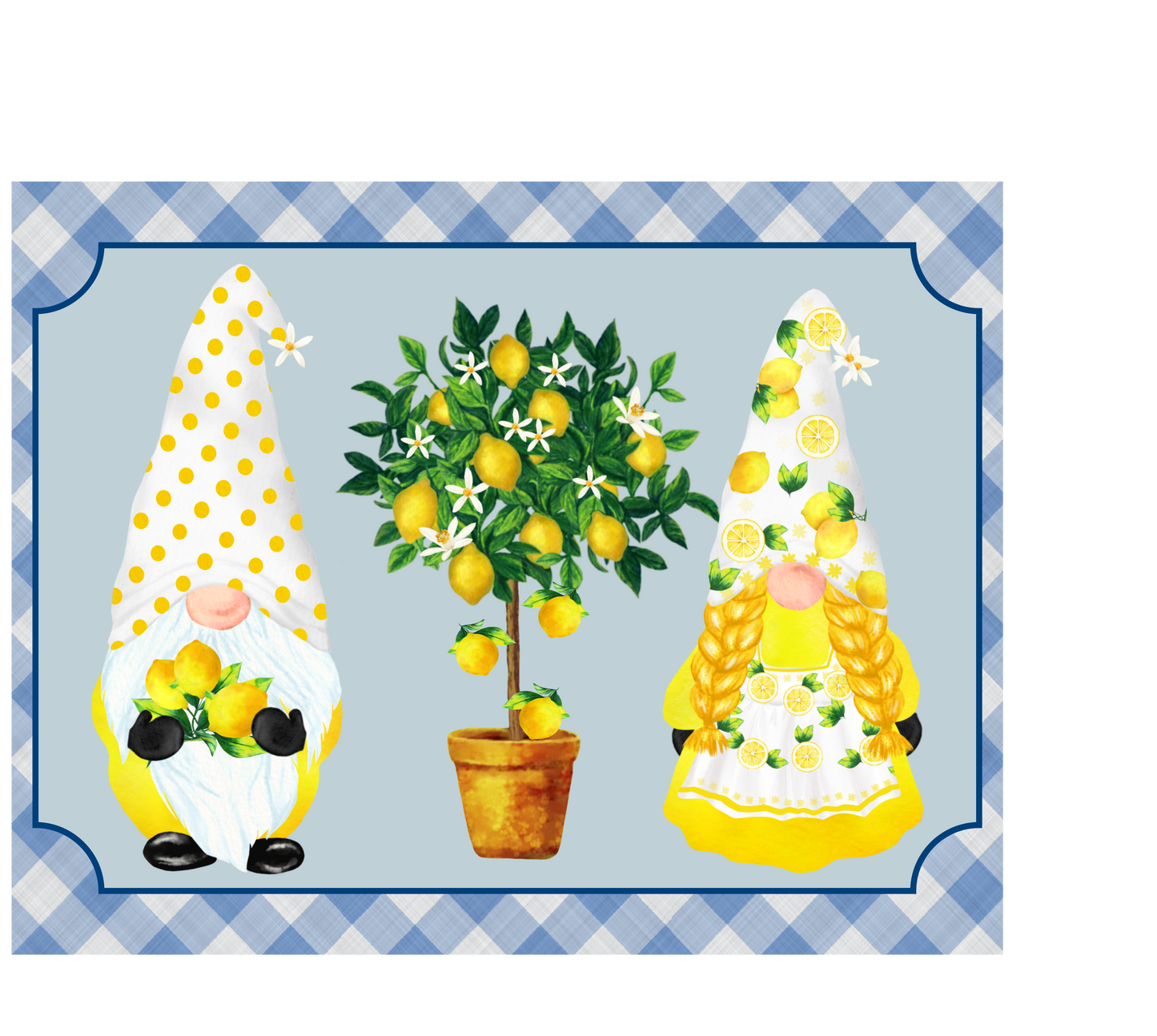 Lemon Gnomes 9x7