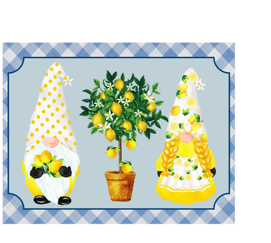 Lemon Gnomes 9x7