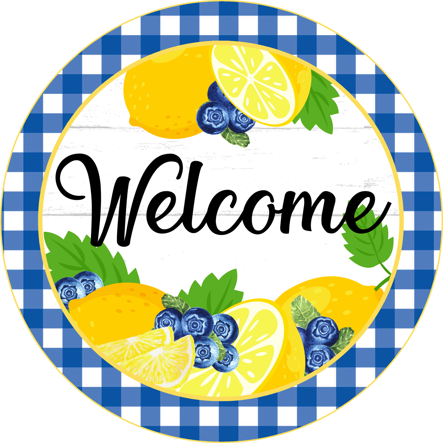 Lemon Blueberries Welcome