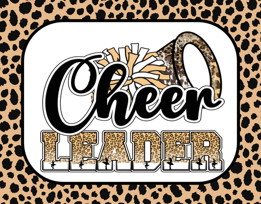 Leopard Cheer Leader 7x9