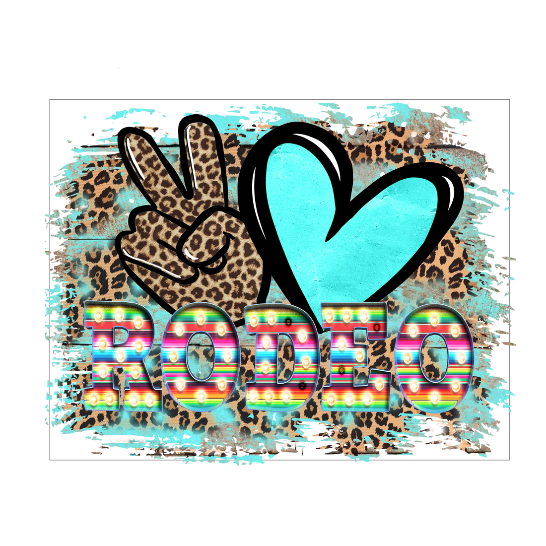 Peace Out Rodeo Peace Love Rodeo – RCL Signs and More