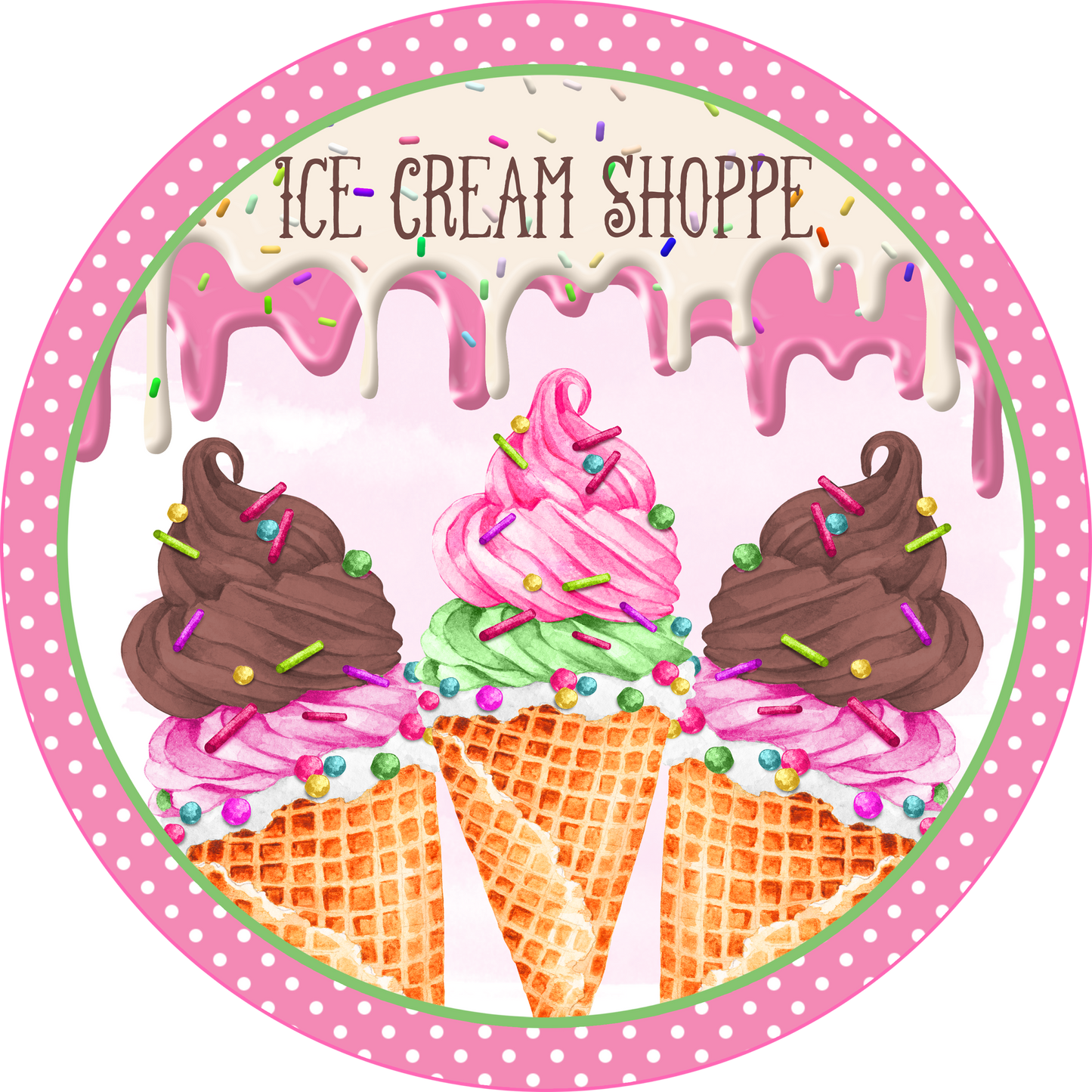 Ice cream shoppe Round