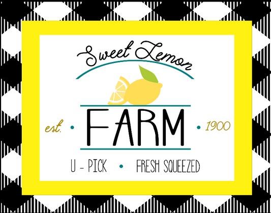 Sweet Lemon Farm Sign