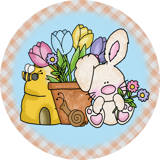 Spring Bunny Round