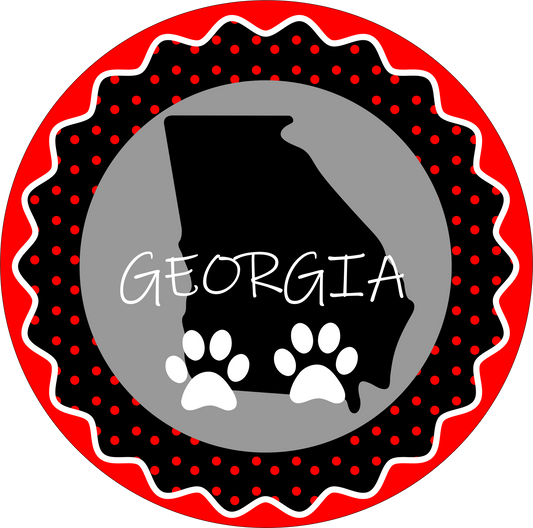 State of Georgia dog paws