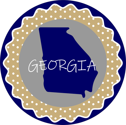 State of Georgia Blue and Gold