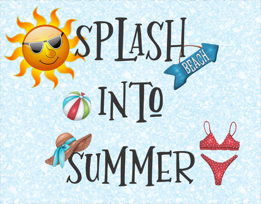 Summer Splash 9x7