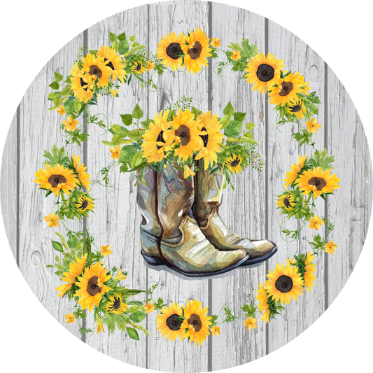 Sunflower Boots Round