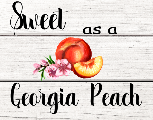 Sweet as a Georgia Peach 7x9