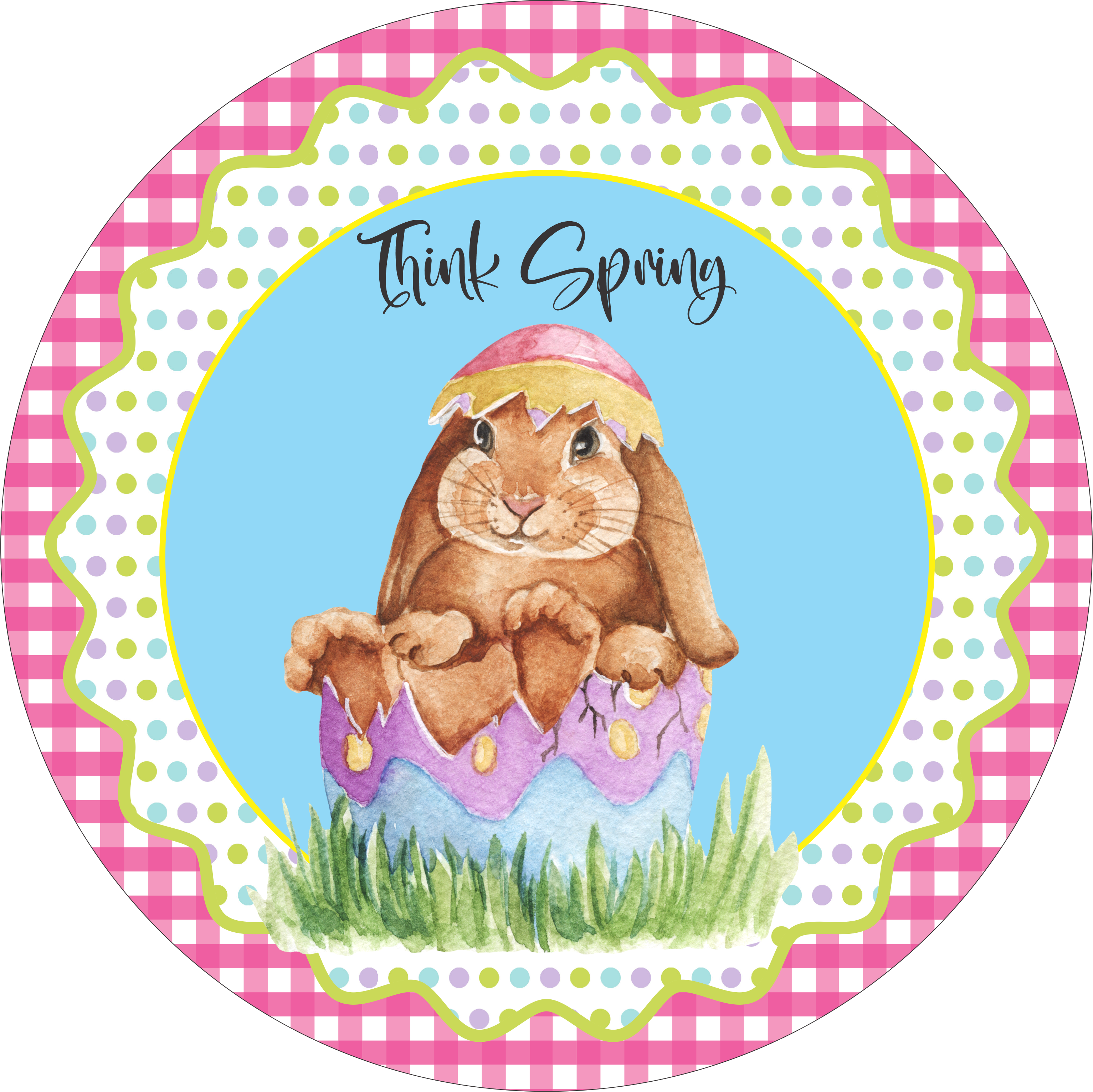 Think Spring Cover Think Spring Sign Round – RCL Signs and More
