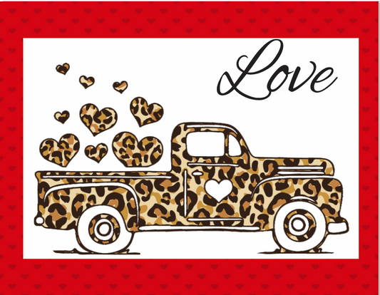 Valentines Leopard Truck