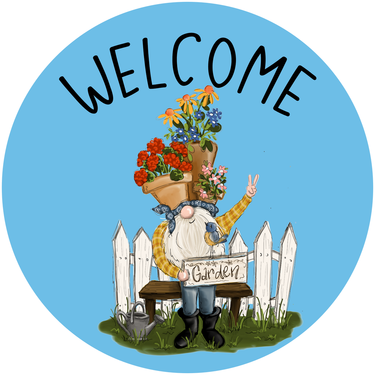 Welcome Pot Head Round – RCL Signs and More