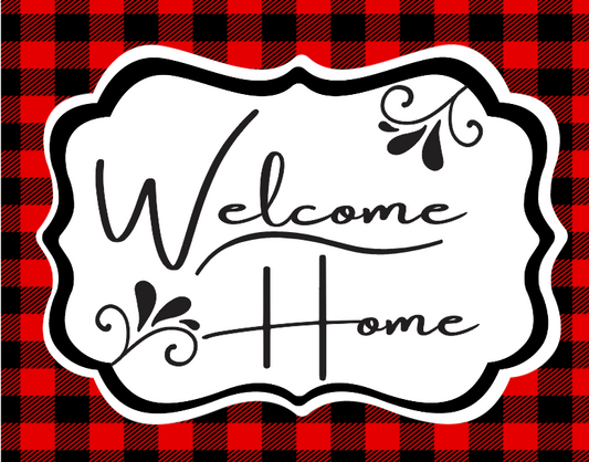 Welcome Home Black and Red