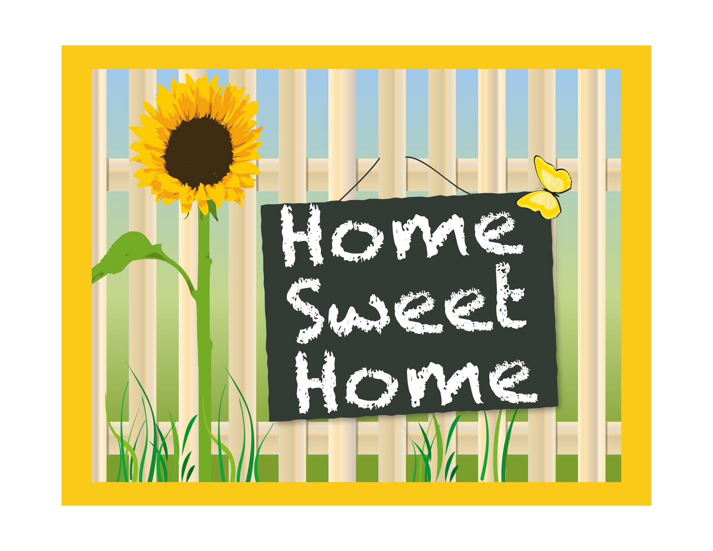 Yellow Home Sweet Home