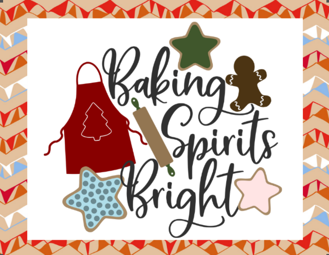 Baking Spirits Bright sign