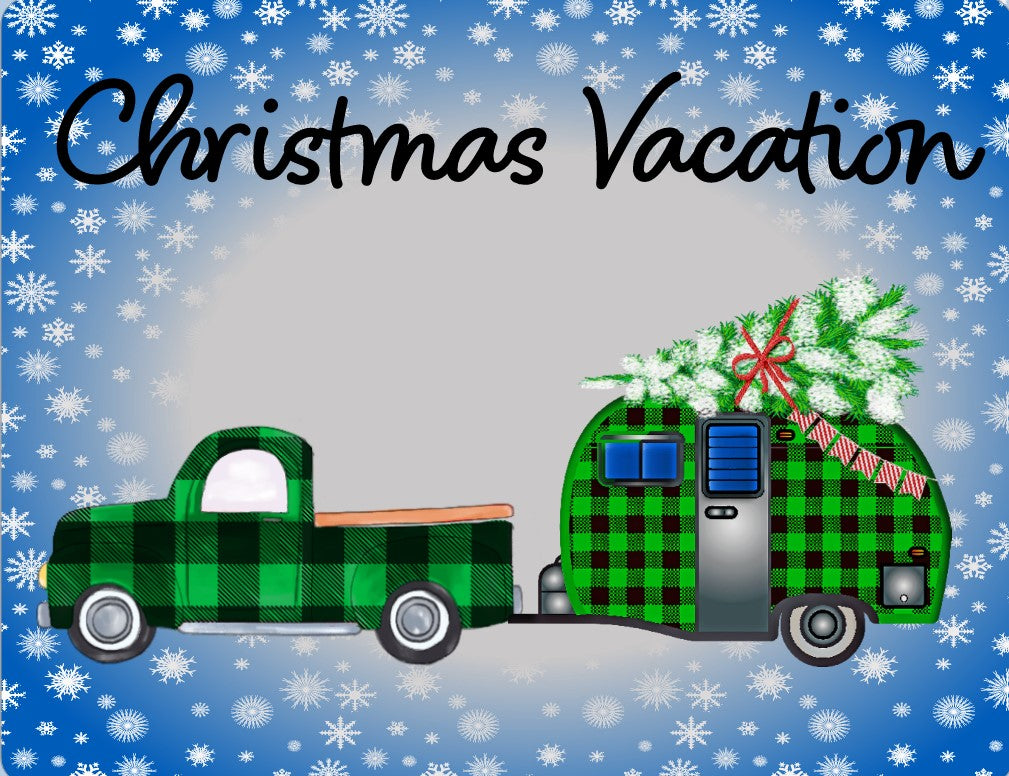 Christmas Vacation camper sign