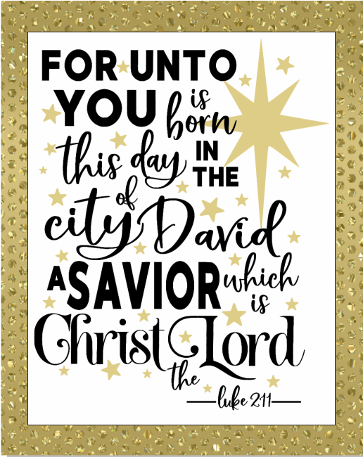 For Unto You A Child Luke211 Sign