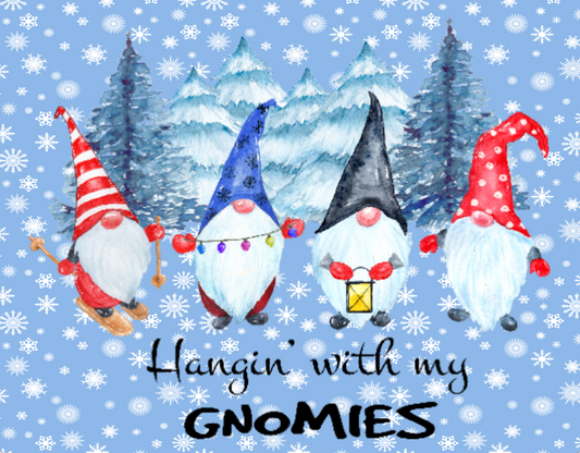 Hanging with my gnomies sign
