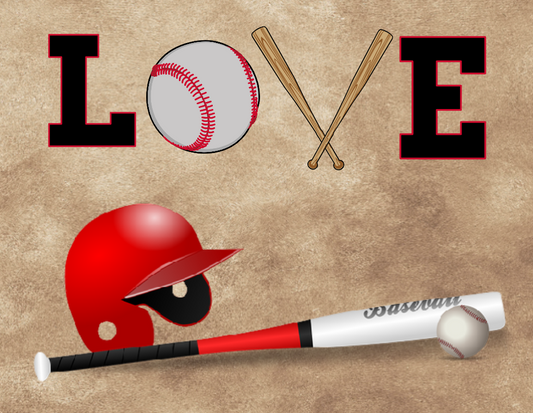 Love of Baseball sign