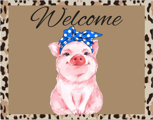 Leopard Pig with Headband