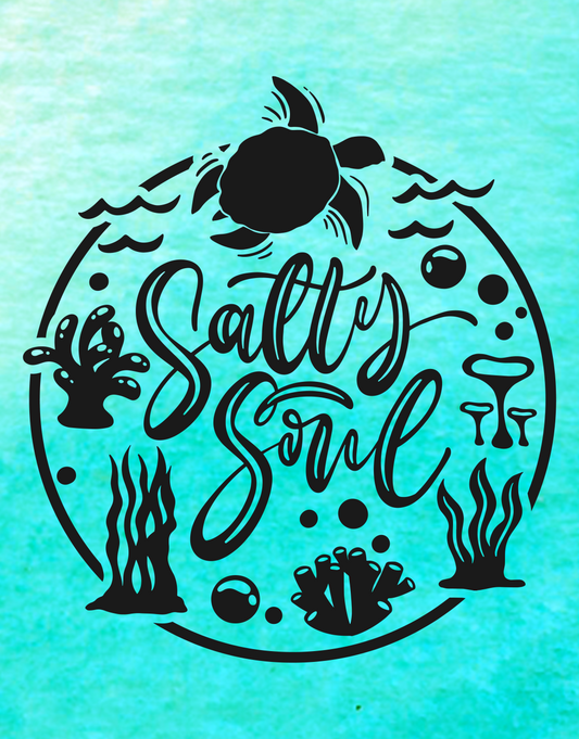 Salty Soul Turtle Sign