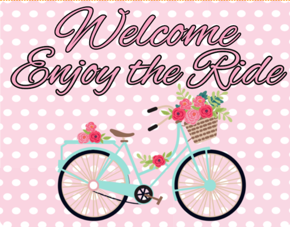 Enjoy The Ride Signage Welcome enjoy the ride bike sign – RCL Signs and More