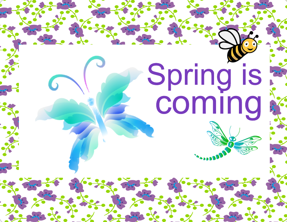 Spring is coming butterflies