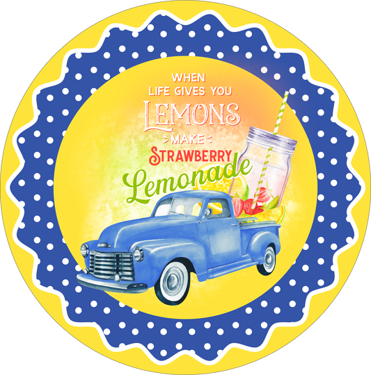Strawberry Lemonade Truck Round