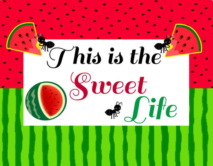 Watermelon Signs Watermelon sign, This is the sweet life sign – RCL Signs and More